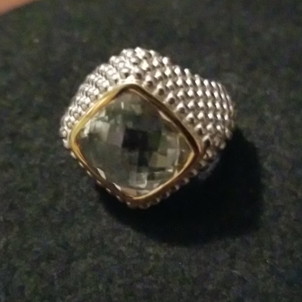 Beautiful Natural Citrine Dome Ring (Size 7)